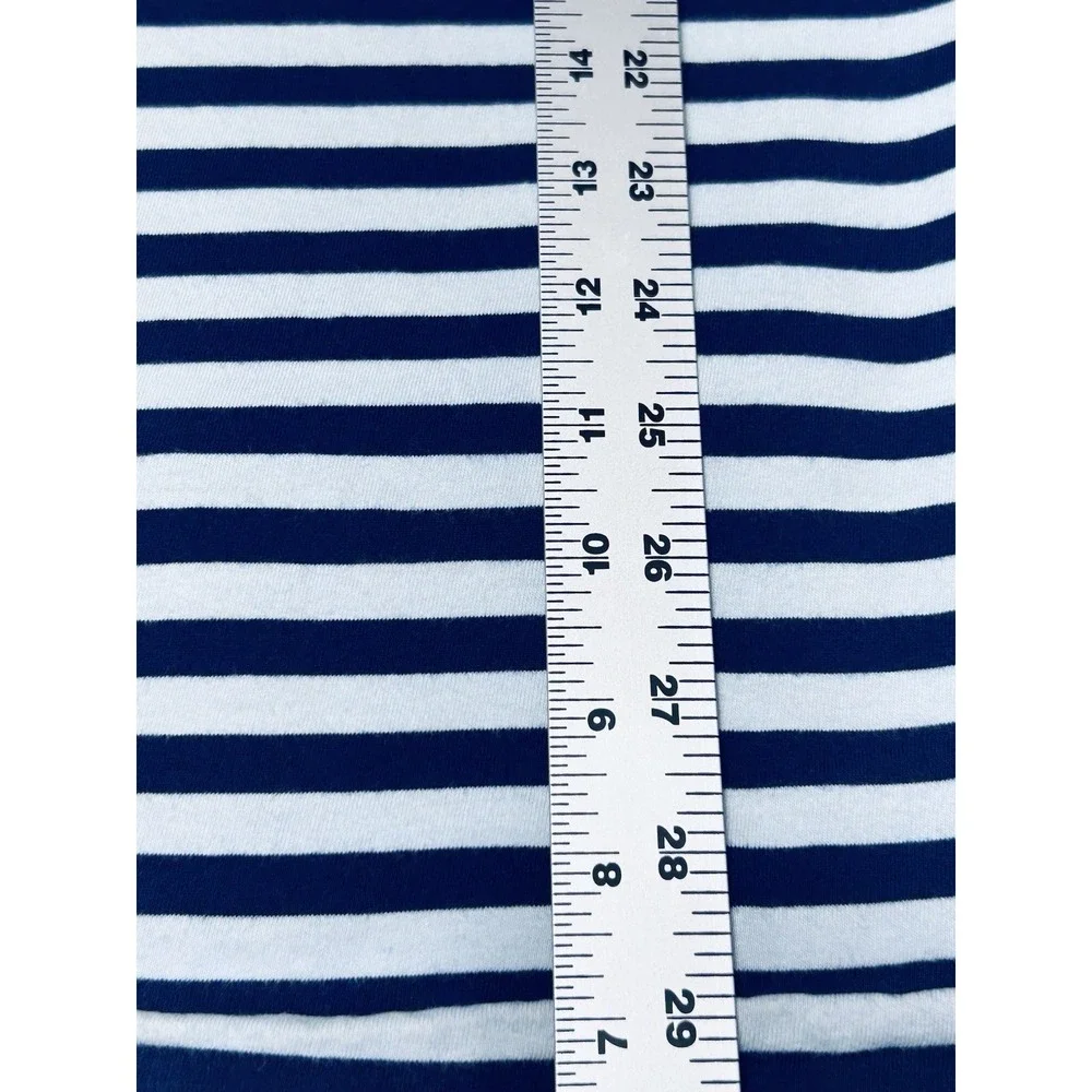 Polo Ralph Lauren Classic Fit XL/TG Short Sleeve 100% Cotton Baby Blue And Navy